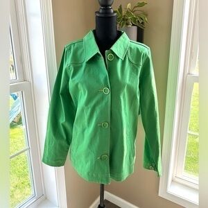 D & CO | Green Jean Jacket